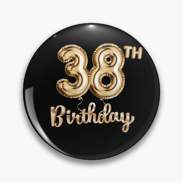 Item preview, 38th Birthday Gifts - Party Balloons Gold designed and sold by betternotes.
