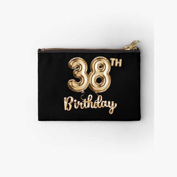 Item preview, 38th Birthday Gifts - Party Balloons Gold designed and sold by betternotes.