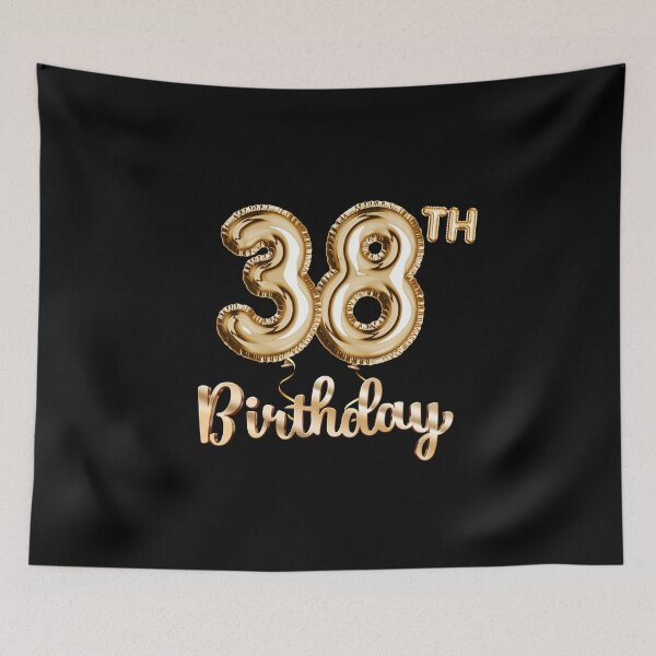 Item preview, 38th Birthday Gifts - Party Balloons Gold designed and sold by betternotes.