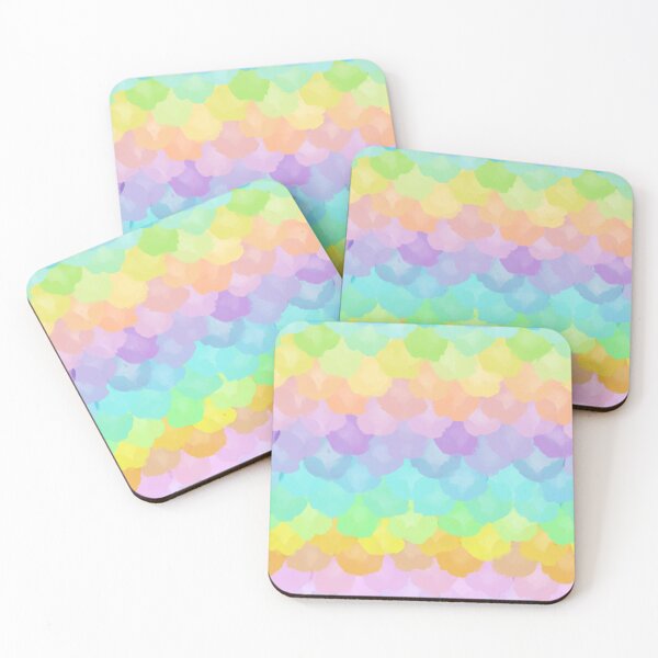 Item preview, Pastel Rainbow Watercolor Mermaid Scales designed and sold by KelseyLovelle.