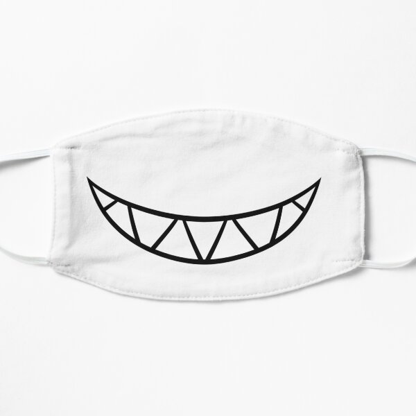 White Smiley Flat Mask