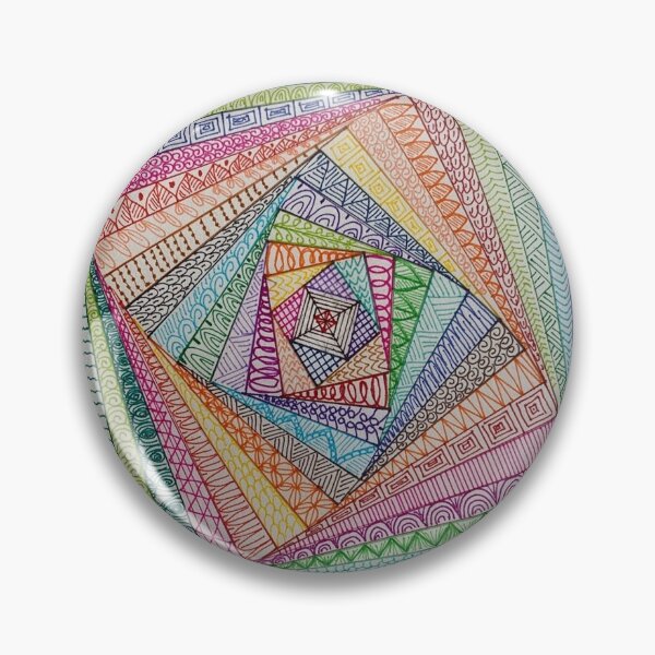 Item preview, Hand Drawn Art Prints Square, Geometric, Colorful designed and sold by tshirtfandom.