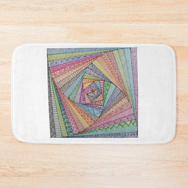 Item preview, Hand Drawn Art Prints Square, Geometric, Colorful designed and sold by tshirtfandom.
