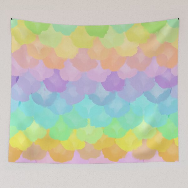 Item preview, Pastel Rainbow Watercolor Mermaid Scales designed and sold by KelseyLovelle.