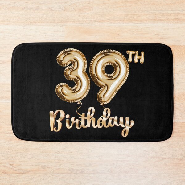 Item preview, 39th Birthday Gifts - Party Balloons Gold designed and sold by betternotes.