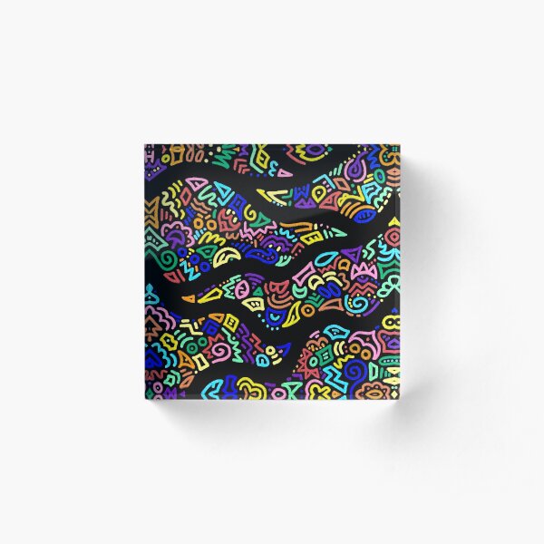 Undulations Acrylic Block