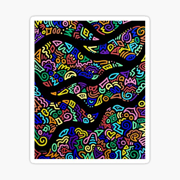 Undulations Sticker