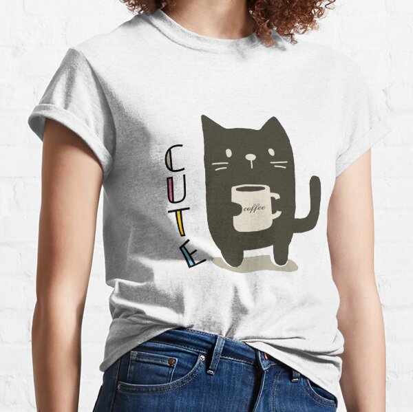 Item preview, Cute Cat is Drinking Coffee designed and sold by hasanclgn.