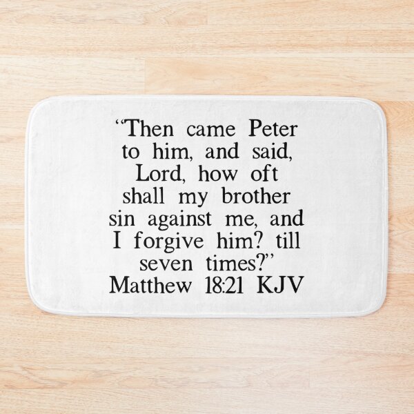 Item preview, Matthew 18:21 KJV designed and sold by IBMClothing.
