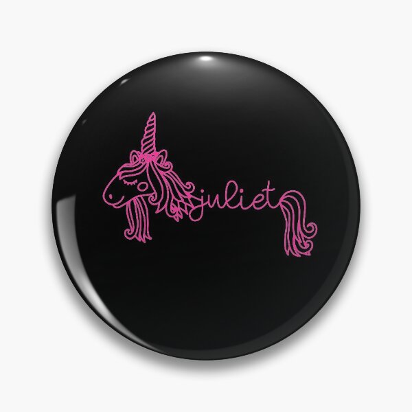 Item preview, Juliet Pink Unicorn Personalized Girl Name designed and sold by JaneApril.