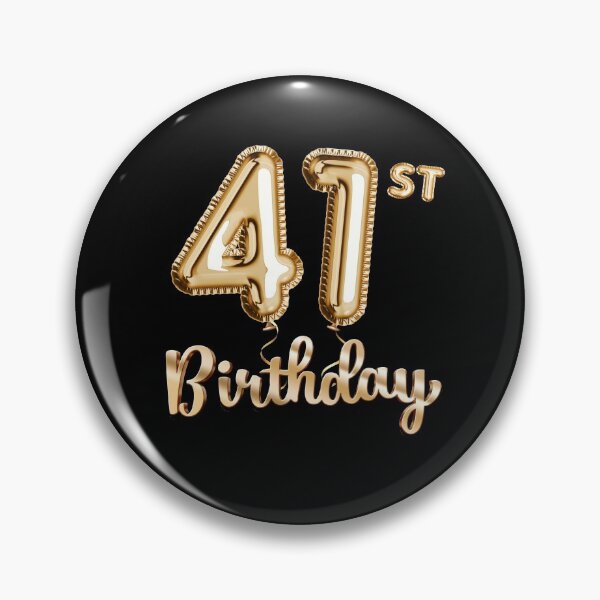Item preview, 41st Birthday Gifts - Party Balloons Gold designed and sold by betternotes.