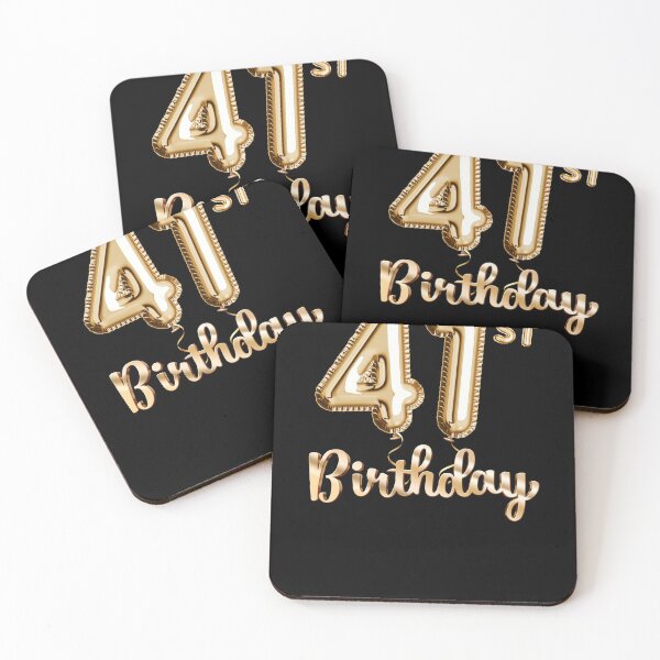Item preview, 41st Birthday Gifts - Party Balloons Gold designed and sold by betternotes.