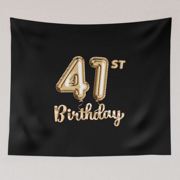 Item preview, 41st Birthday Gifts - Party Balloons Gold designed and sold by betternotes.
