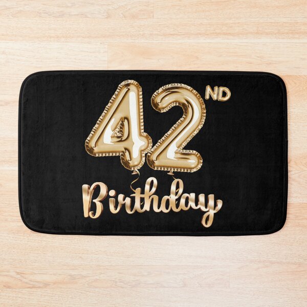 Item preview, 42nd Birthday Gifts - Party Balloons Gold designed and sold by betternotes.