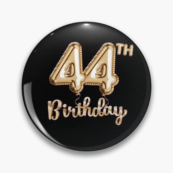 Item preview, 44th Birthday Gifts - Party Balloons Gold designed and sold by betternotes.