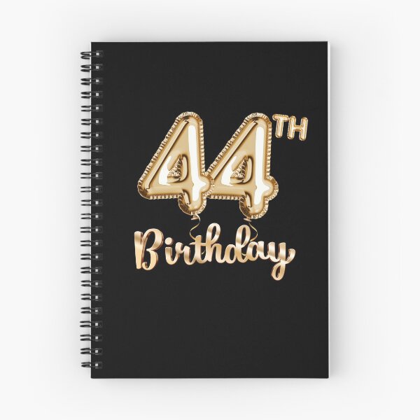 Item preview, 44th Birthday Gifts - Party Balloons Gold designed and sold by betternotes.