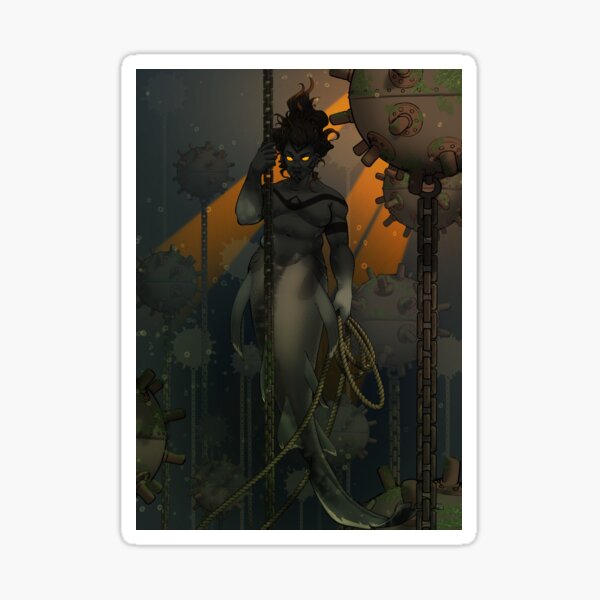 Item preview, Mermaid in minefield designed and sold by 1221s.