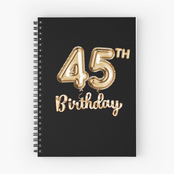 Item preview, 45th Birthday Gifts - Party Balloons Gold designed and sold by betternotes.