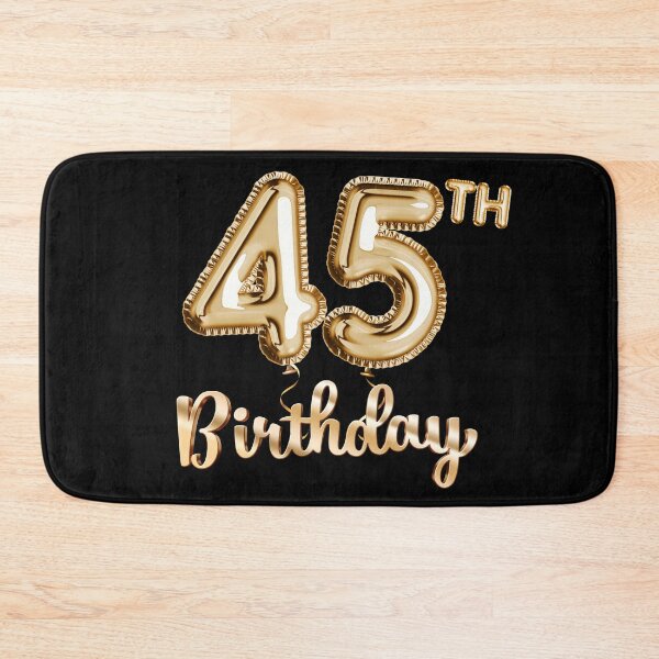 Item preview, 45th Birthday Gifts - Party Balloons Gold designed and sold by betternotes.