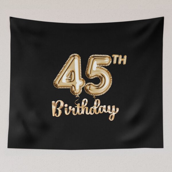 Item preview, 45th Birthday Gifts - Party Balloons Gold designed and sold by betternotes.