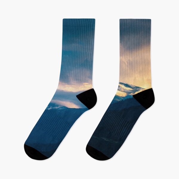 Item preview, Snowy Mountain Autumn Sunset designed and sold by Amy Mitchell.