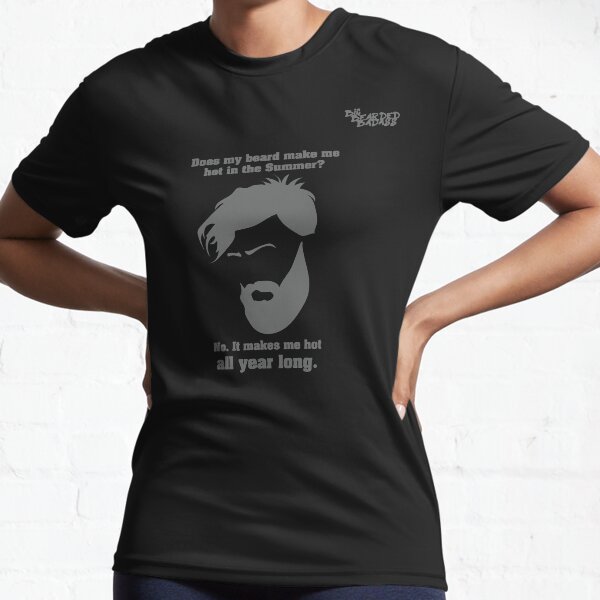 Big Bearded Badass - Hot all year Active T-Shirt