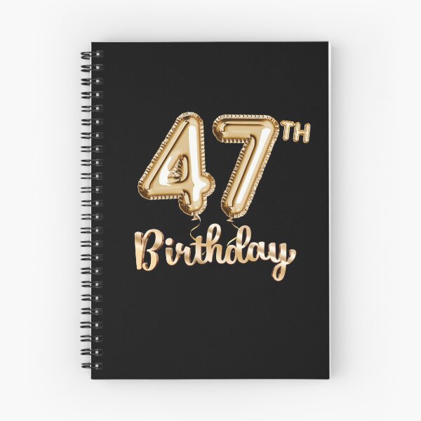 Item preview, 47th Birthday Gifts - Party Balloons Gold designed and sold by betternotes.