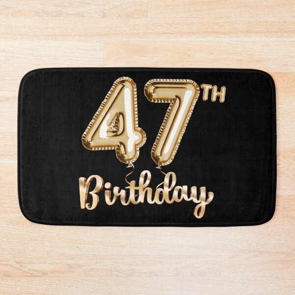 Item preview, 47th Birthday Gifts - Party Balloons Gold designed and sold by betternotes.
