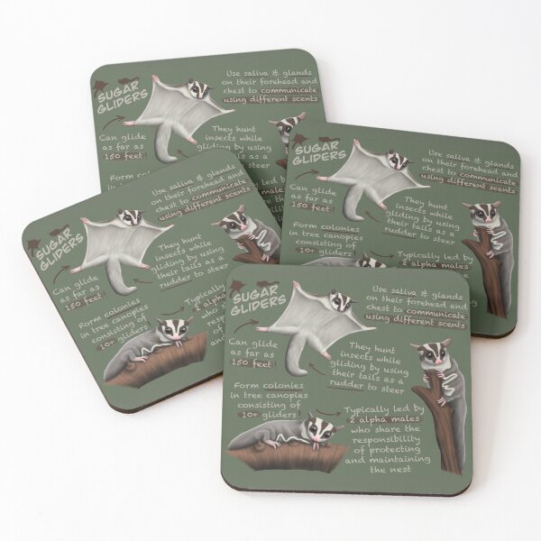 Item preview, Sugar Gliders Fun Facts designed and sold by troyanthonyart.