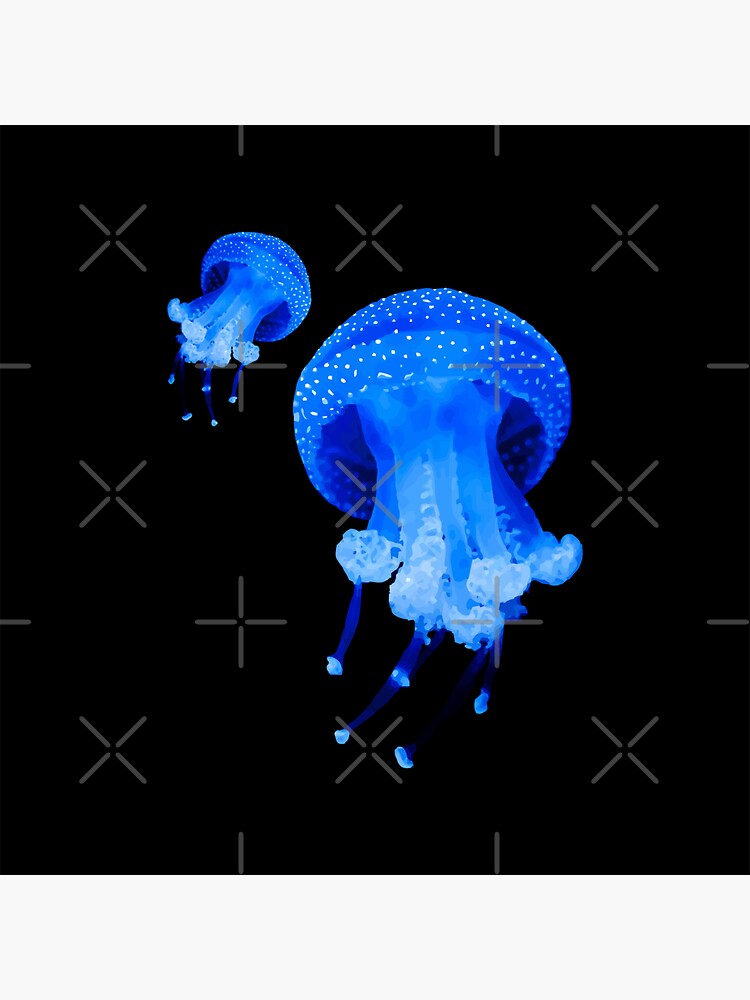 Azure Blue Jelly Fish by carlarmes