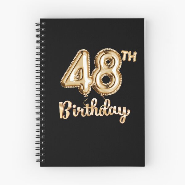 Item preview, 48th Birthday Gifts - Party Balloons Gold designed and sold by betternotes.