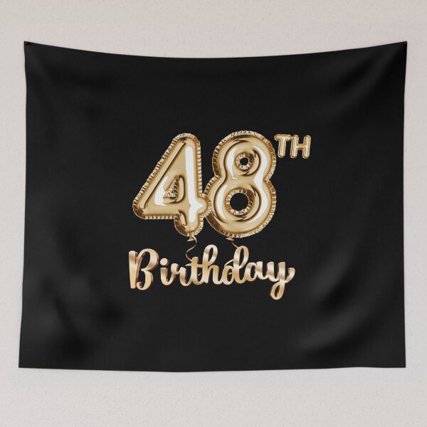 Item preview, 48th Birthday Gifts - Party Balloons Gold designed and sold by betternotes.