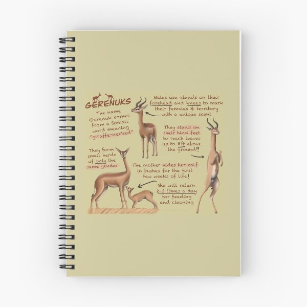 Item preview, Gerenuks Fun Facts designed and sold by troyanthonyart.