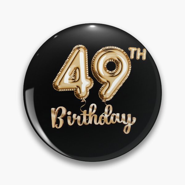 Item preview, 49th Birthday Gifts - Party Balloons Gold designed and sold by betternotes.