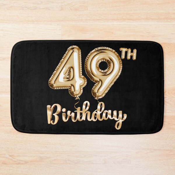 Item preview, 49th Birthday Gifts - Party Balloons Gold designed and sold by betternotes.