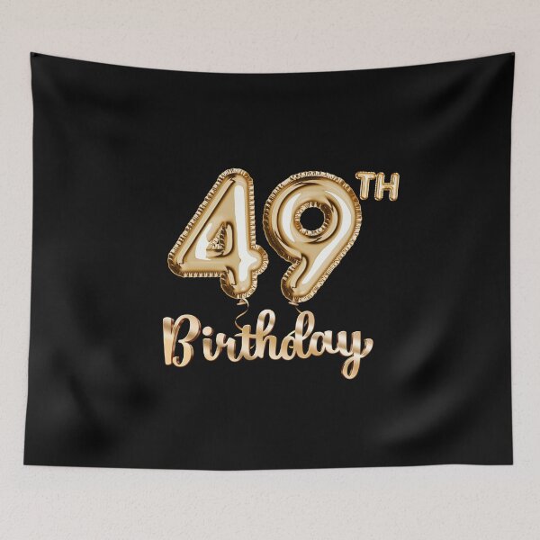 Item preview, 49th Birthday Gifts - Party Balloons Gold designed and sold by betternotes.
