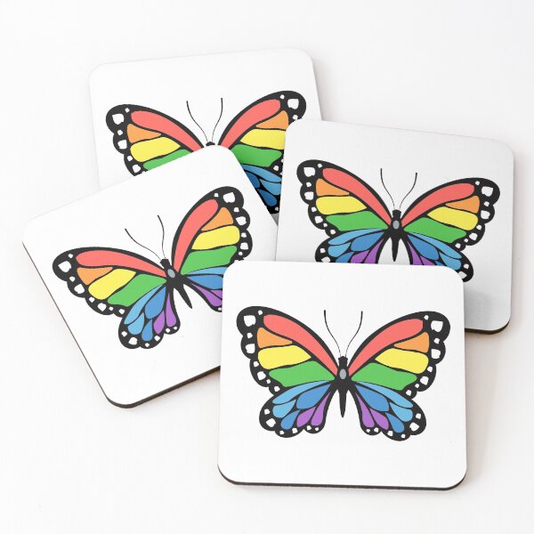 Item preview, Rainbow Monarch Butterfly designed and sold by lovesuperkarma.
