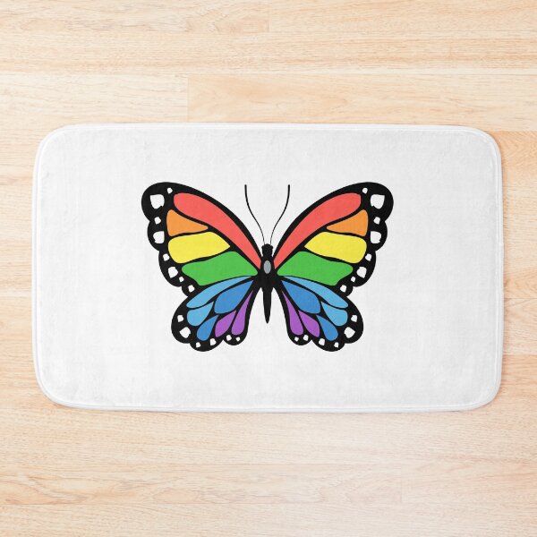 Item preview, Rainbow Monarch Butterfly designed and sold by lovesuperkarma.