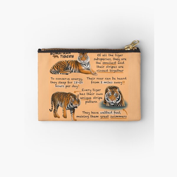 Item preview, Sumatran Tigers Fun Facts designed and sold by troyanthonyart.