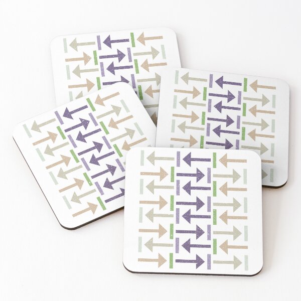 Item preview, Horizontal Arrows And Rectangles Textured Pastel Pattern designed and sold by GravitiTees.