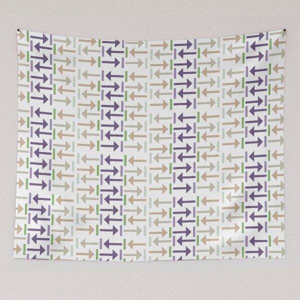 Item preview, Horizontal Arrows And Rectangles Textured Pastel Pattern designed and sold by GravitiTees.