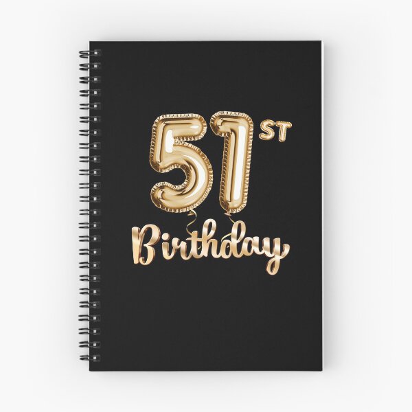 Item preview, 51st Birthday Gifts - Party Balloons Gold designed and sold by betternotes.