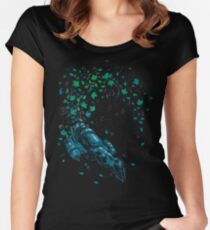 Leaf On The Wind Women's Fitted Scoop T-Shirt