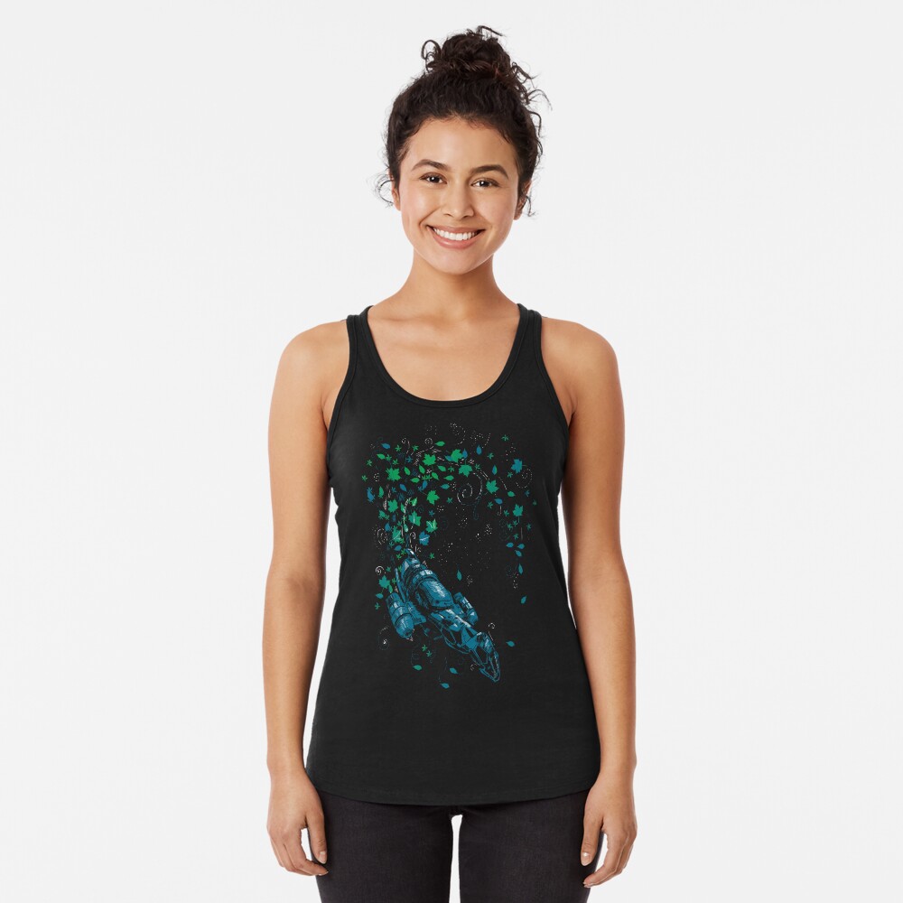 Leaf On The Wind Racerback Tank Top