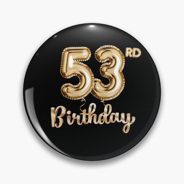 Item preview, 53rd Birthday Gifts - Party Balloons Gold designed and sold by betternotes.