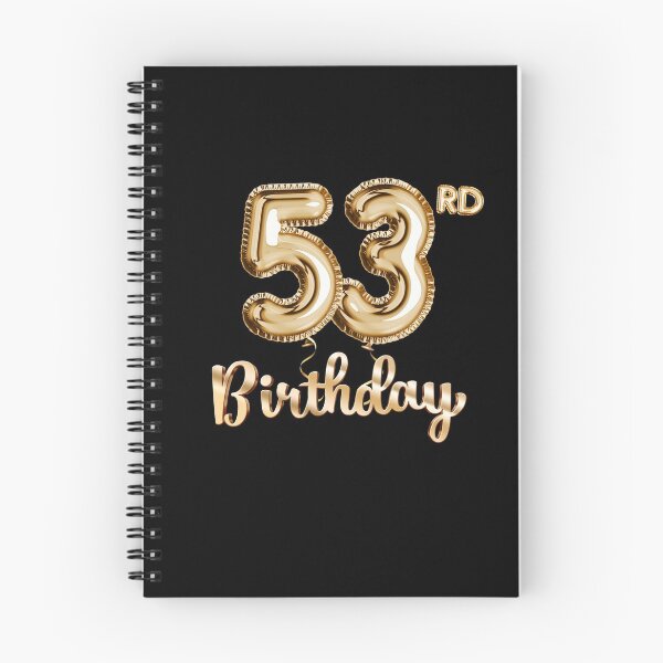 Item preview, 53rd Birthday Gifts - Party Balloons Gold designed and sold by betternotes.