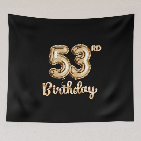 Item preview, 53rd Birthday Gifts - Party Balloons Gold designed and sold by betternotes.