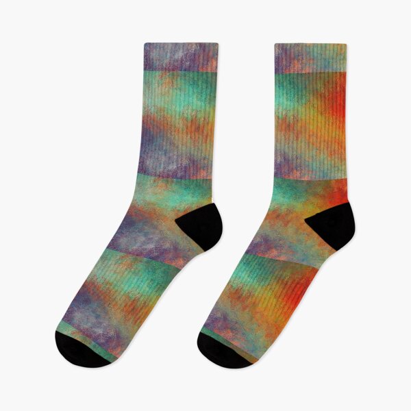Item preview, Abstract green - bleu - orange -red- yellow designed and sold by Minimal Calm.