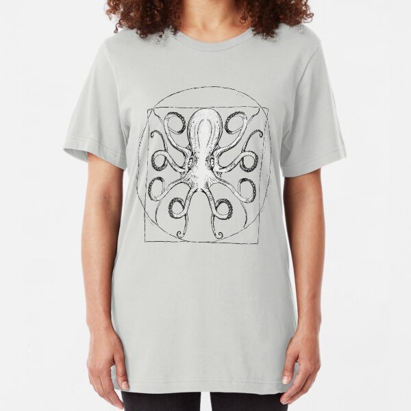 Vintage Octopus Slim Fit T-Shirt