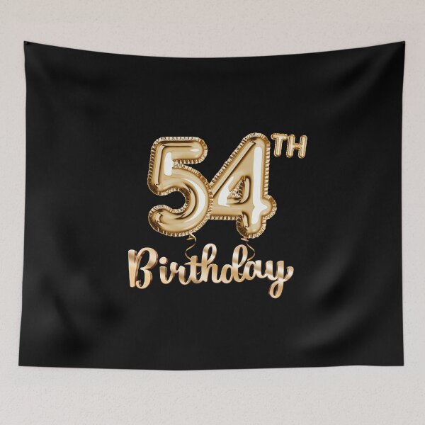 Item preview, 54th Birthday Gifts - Party Balloons Gold designed and sold by betternotes.